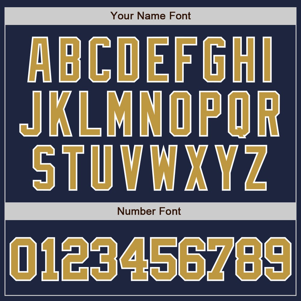 Custom Navy Old Gold-White Two-Button Unisex Softball Jersey photo 5