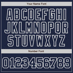 Custom Navy Navy-Gray Two-Button Unisex Softball Jersey photo 4
