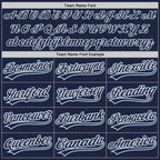 Custom Navy Navy-Light Blue Two-Button Unisex Softball Jersey photo 4