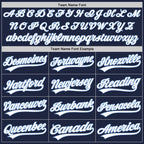 Custom Navy White-Light Blue Two-Button Unisex Softball Jersey photo 4