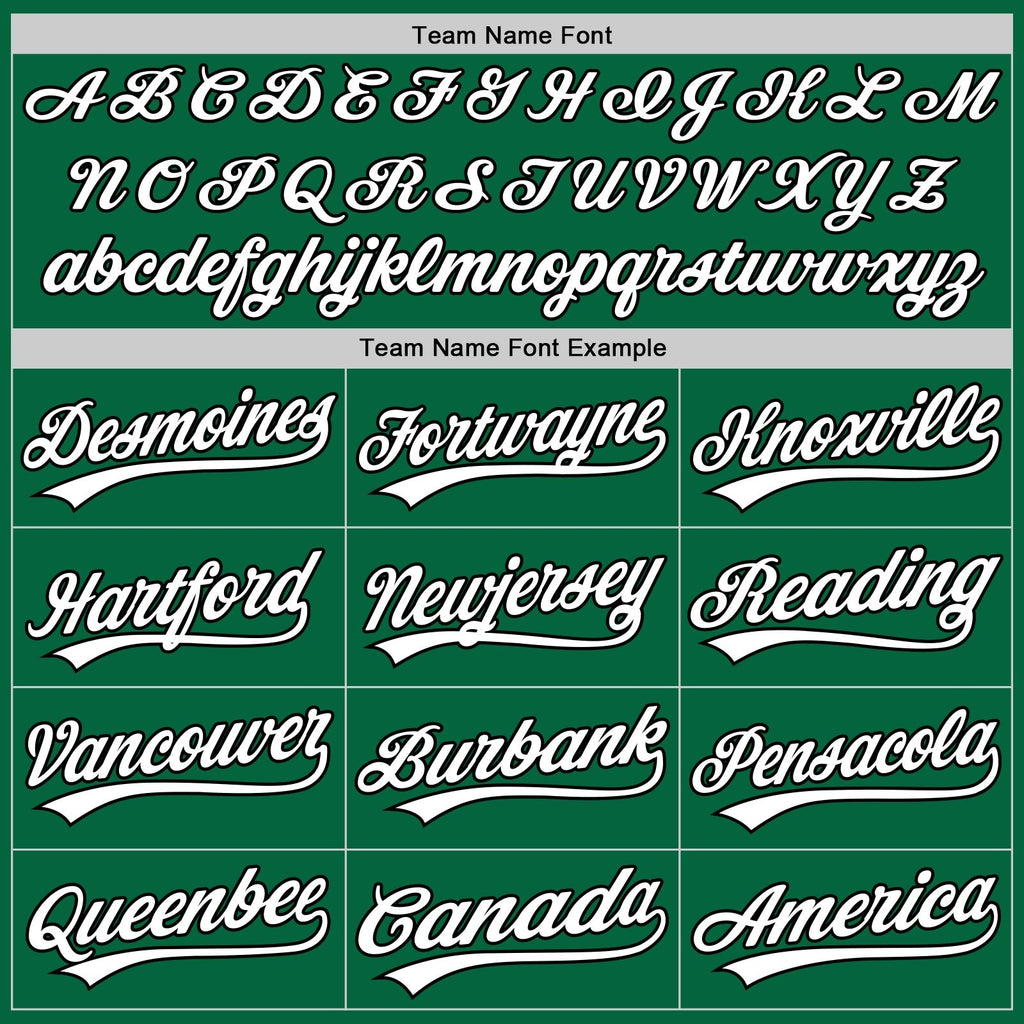 Custom Kelly Green White-Black Two-Button Unisex Softball Jersey photo 4