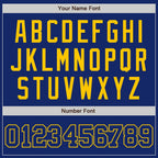 Custom Royal Yellow Two-Button Unisex Softball Jersey photo 4
