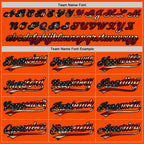 Custom Orange Vintage USA Flag-Black Two-Button Unisex Softball Jersey photo 4