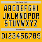 Custom Gold Black-White Two-Button Unisex Softball Jersey photo 4