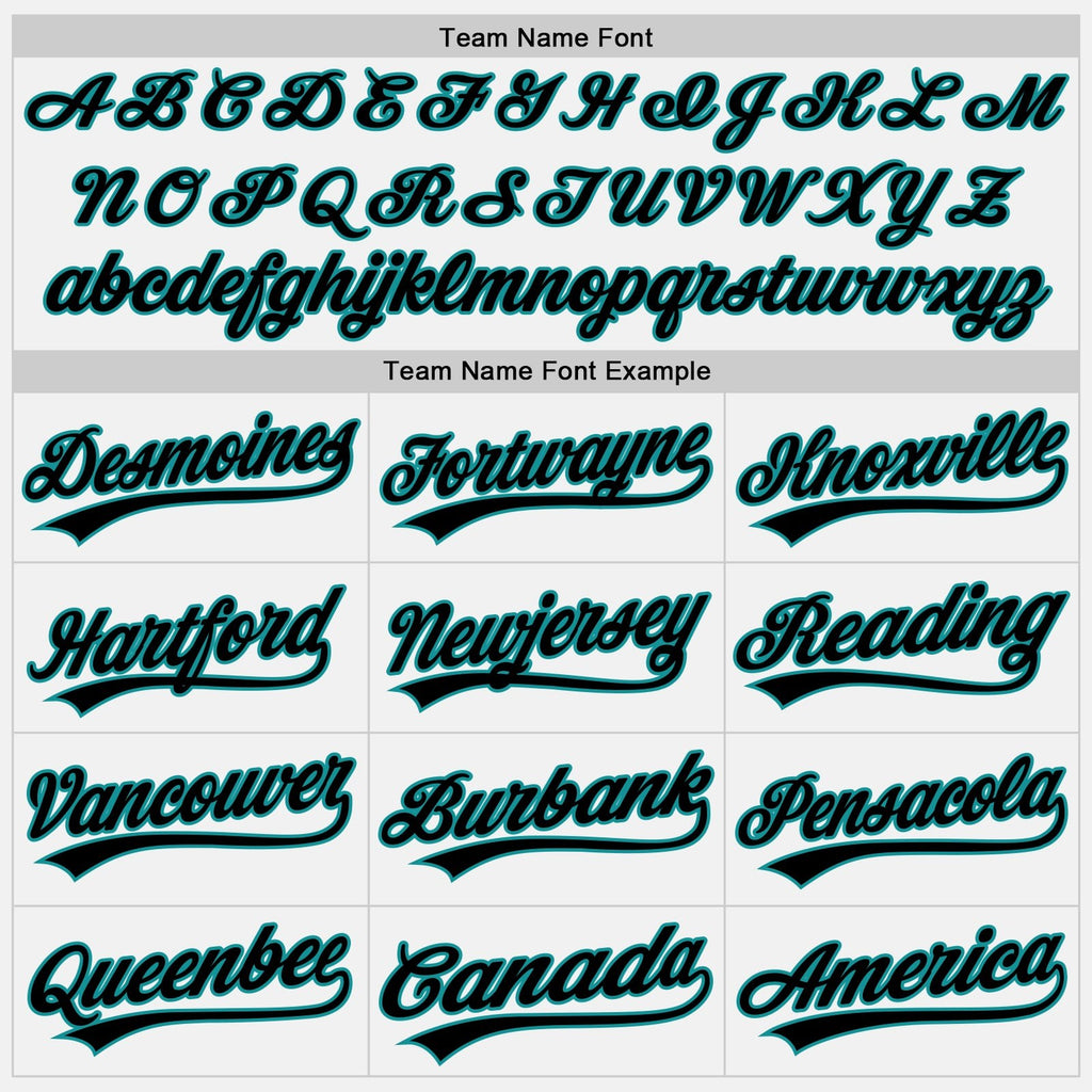 Custom White Black-Teal Two-Button Unisex Softball Jersey photo 4