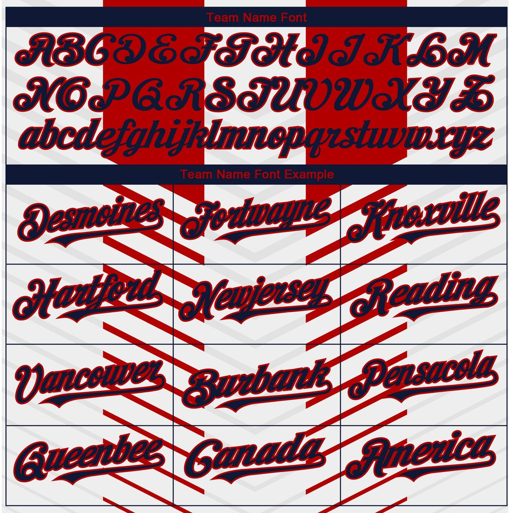 Custom White Navy-Red 3D American Flag Fashion Two-Button Unisex Softball Jersey photo 4