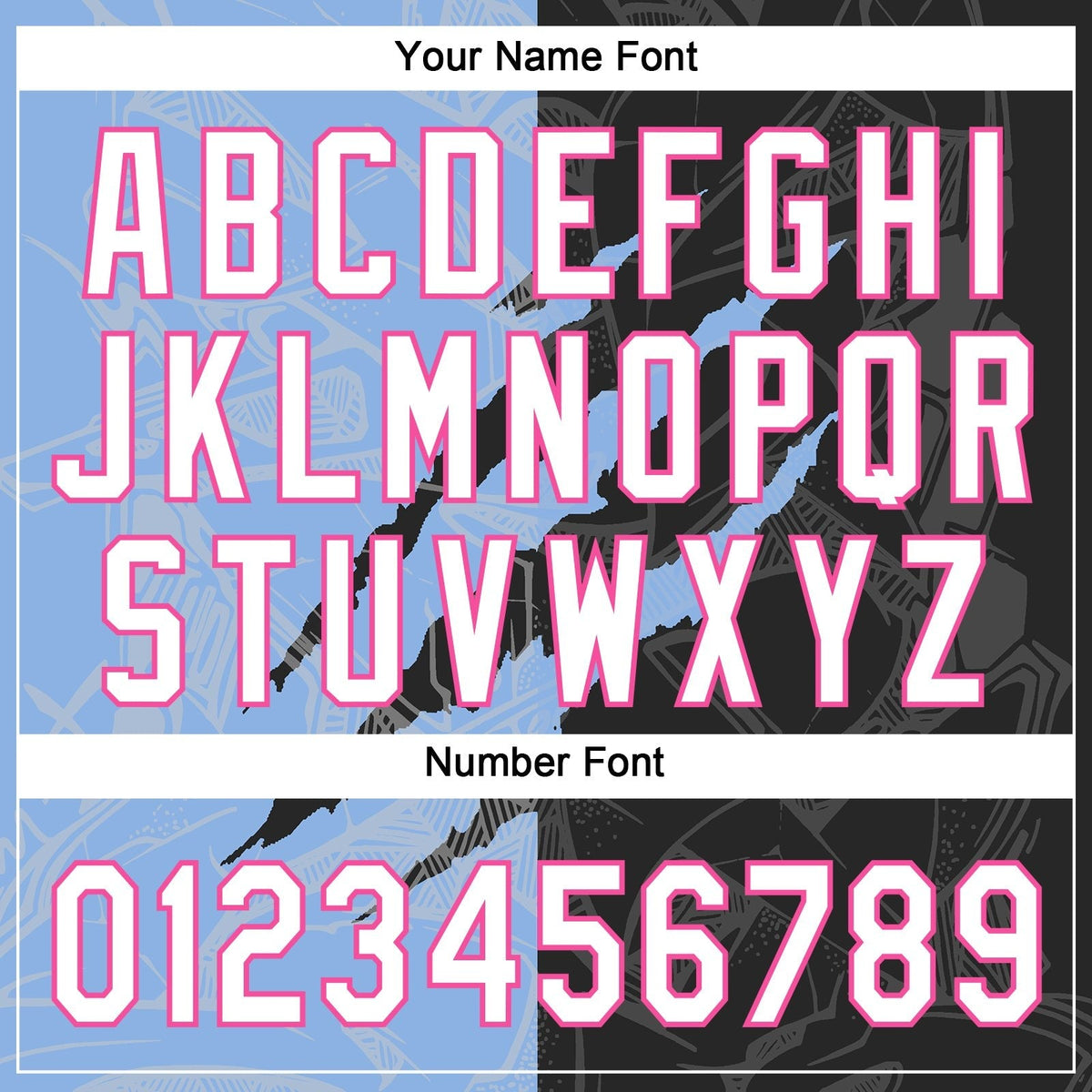 Custom Graffiti Pattern Black Light Blue-Pink 3D Two-Button Unisex Softball Jersey photo 4