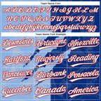Custom Graffiti Pattern Light Blue Royal-Red 3D Two-Button Unisex Softball Jersey photo 4