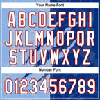 Custom Graffiti Pattern Light Blue Royal-Red 3D Two-Button Unisex Softball Jersey photo 5