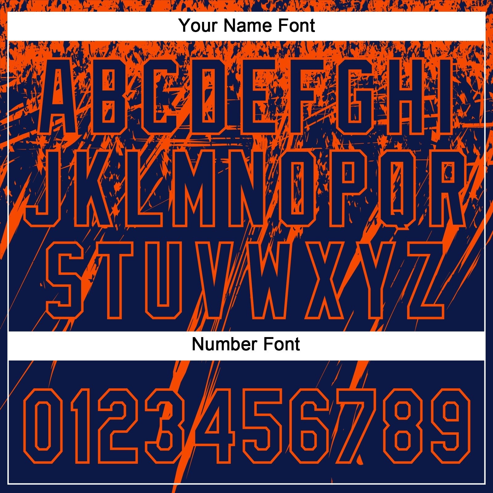 Custom Navy Orange 3D Pattern Abstract Sharp Shape Two-Button Unisex Softball Jersey photo 5
