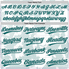 Custom White Teal-Gray 3D Pattern Curve Lines Two-Button Unisex Softball Jersey photo 2