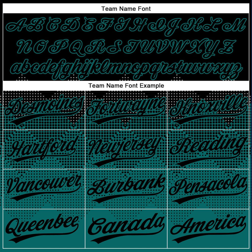 Custom Black Teal 3D Pattern Gradient Square Shapes Two-Button Unisex Softball Jersey photo 4