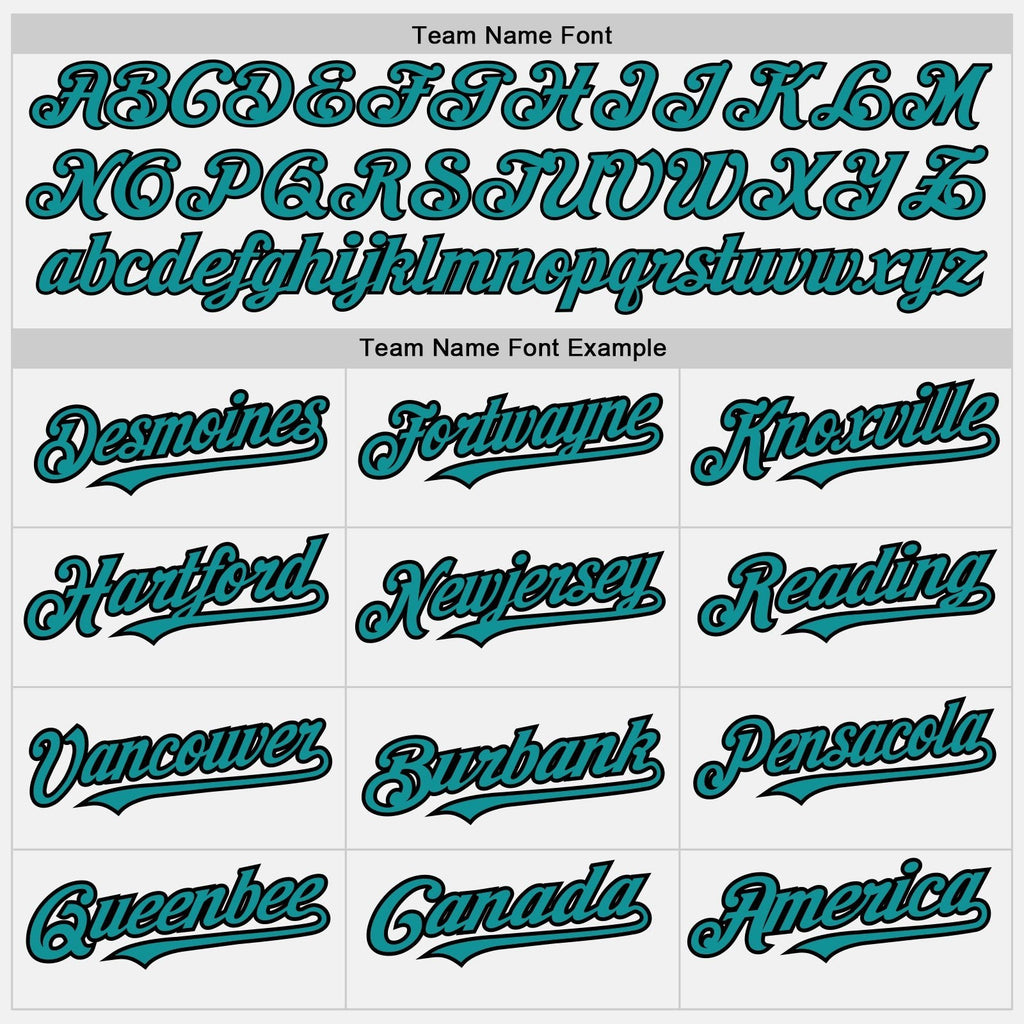 Custom White Black Pinstripe Teal Two-Button Unisex Softball Jersey photo 3