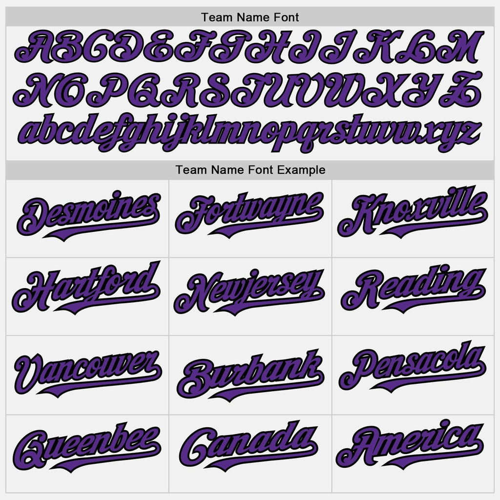 Custom White Black Pinstripe Purple Two-Button Unisex Softball Jersey photo 3