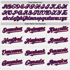 Custom White Royal Pinstripe Red Two-Button Unisex Softball Jersey photo 3