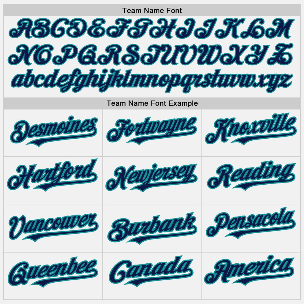 Custom White Teal Pinstripe Navy Two-Button Unisex Softball Jersey photo 2
