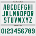Custom White Kelly Green Pinstripe Gray Two-Button Unisex Softball Jersey photo 4