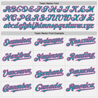 Custom White Pink Pinstripe Teal Two-Button Unisex Softball Jersey photo 3