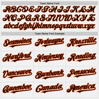 Custom White Orange Pinstripe Black Two-Button Unisex Softball Jersey photo 2