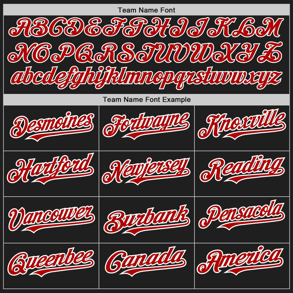 Custom Black Red Pinstripe White Two-Button Unisex Softball Jersey photo 4