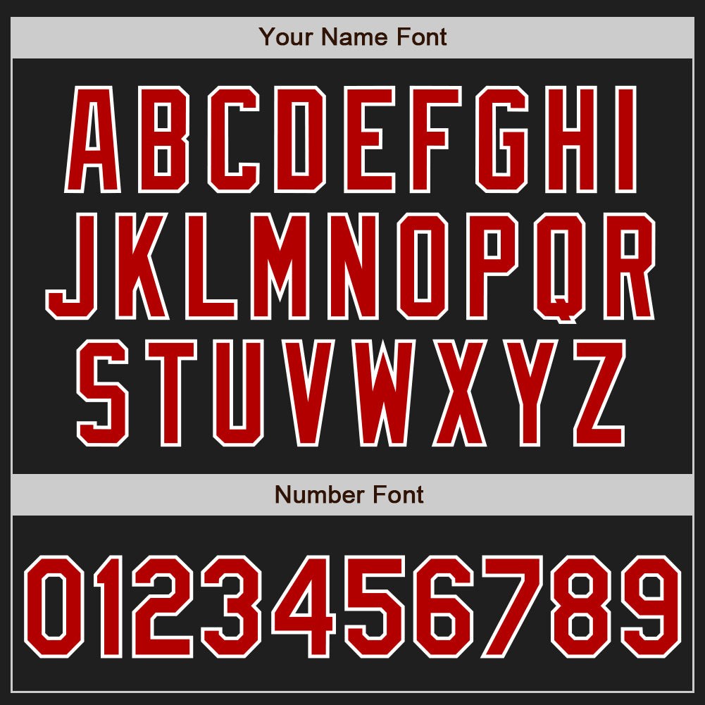 Custom Black Red Pinstripe White Two-Button Unisex Softball Jersey photo 5