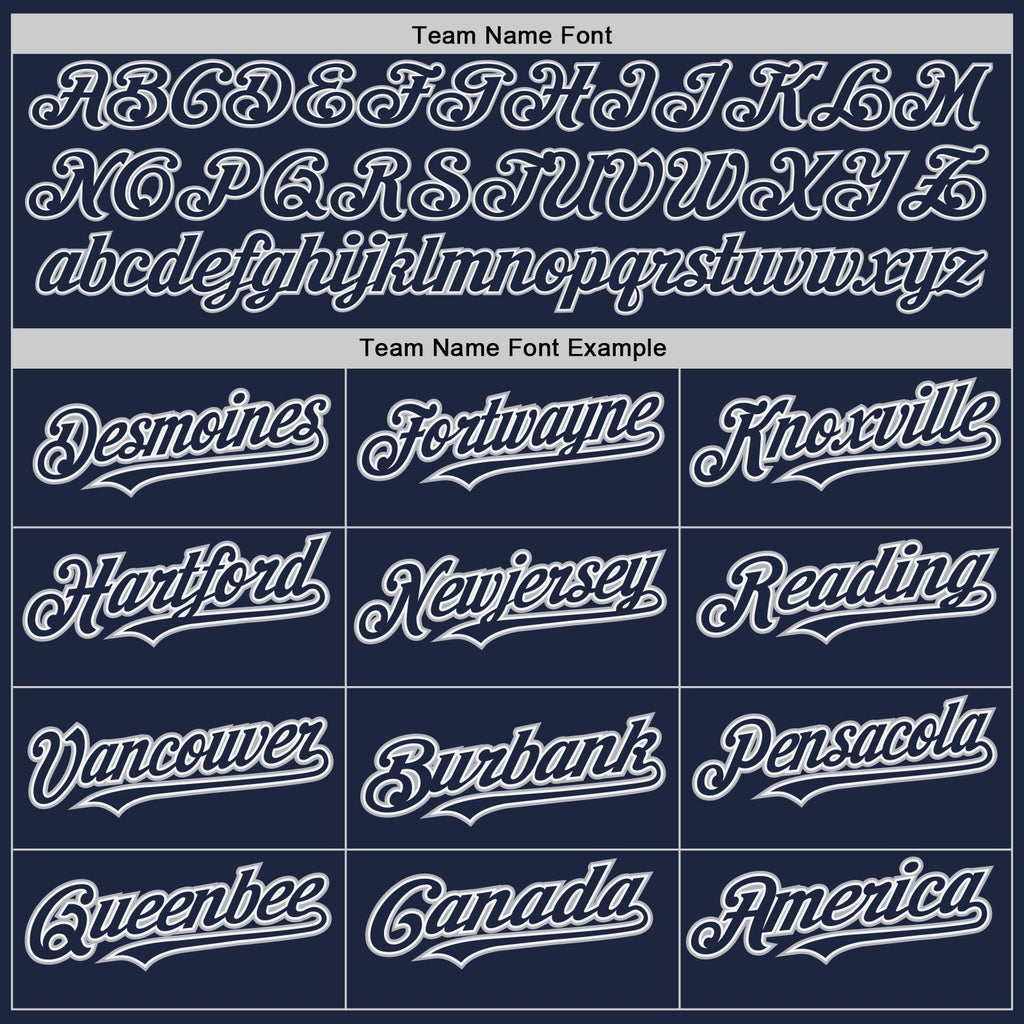 Custom Navy Gray Pinstripe White Two-Button Unisex Softball Jersey photo 3