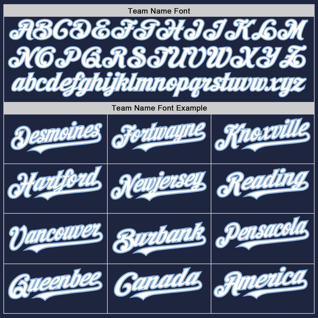 Custom Navy Light Blue Pinstripe White Two-Button Unisex Softball Jersey photo 4
