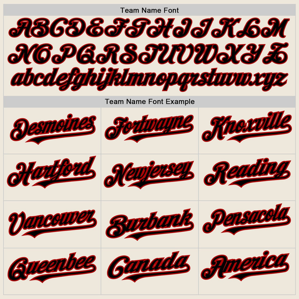 Custom Cream Red Pinstripe Black Two-Button Unisex Softball Jersey photo 2