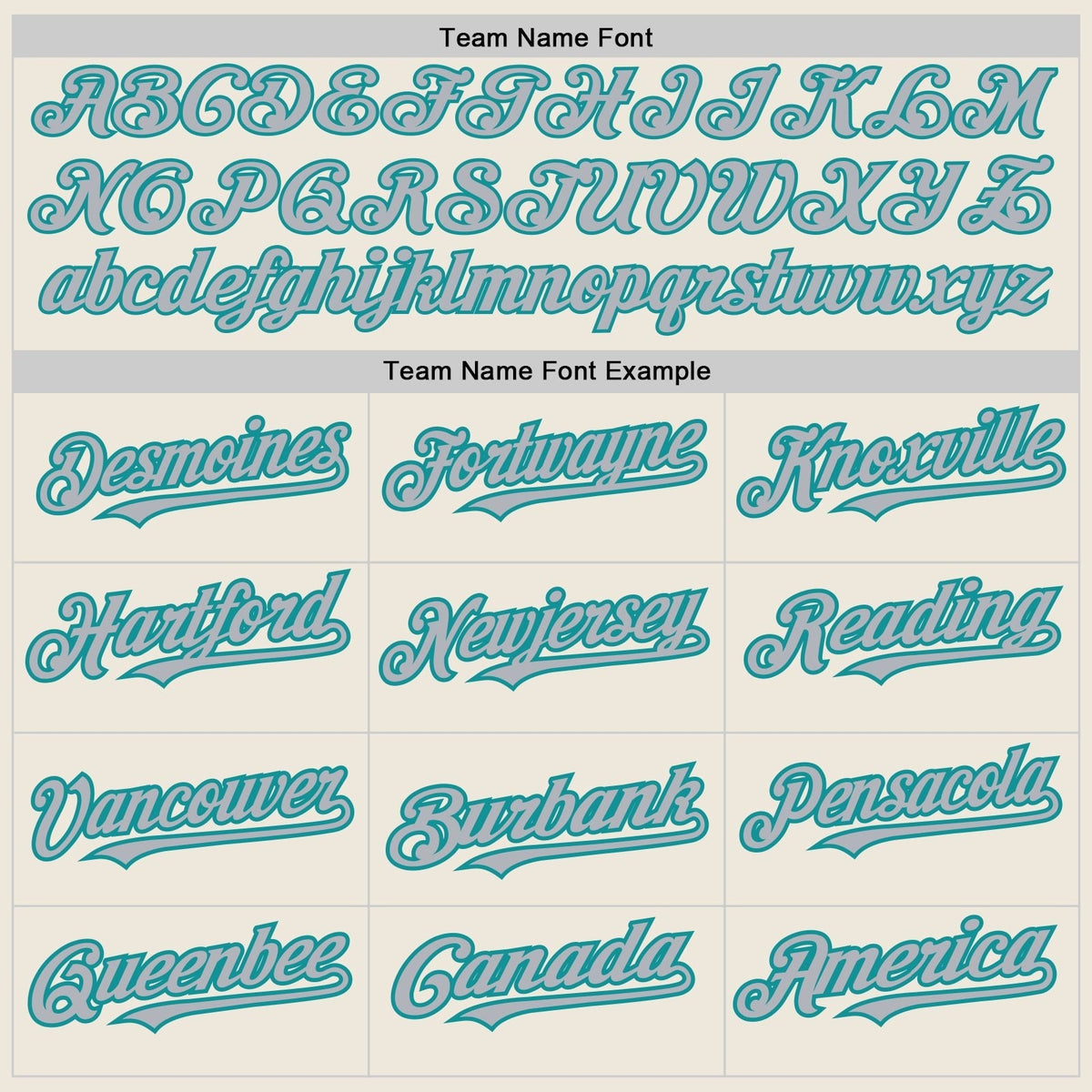 Custom Cream Teal Pinstripe Gray Two-Button Unisex Softball Jersey photo 3