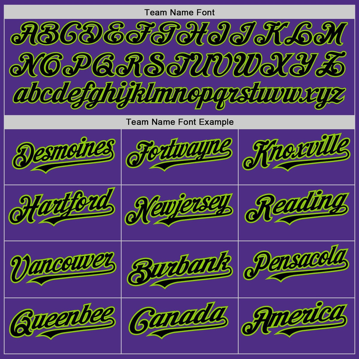 Custom Purple Black Pinstripe Neon Green Two-Button Unisex Softball Jersey photo 4