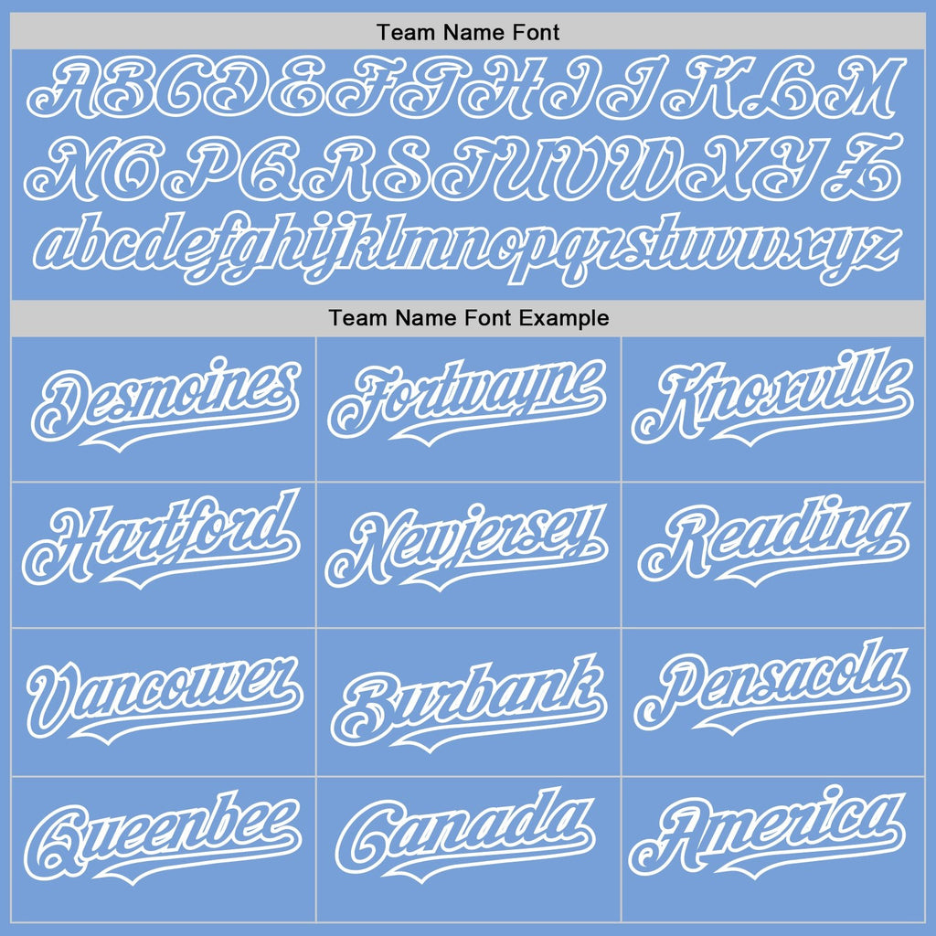 Custom Light Blue White Pinstripe White Two-Button Unisex Softball Jersey photo 3
