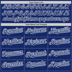 Custom Royal White Pinstripe White Two-Button Unisex Softball Jersey photo 4