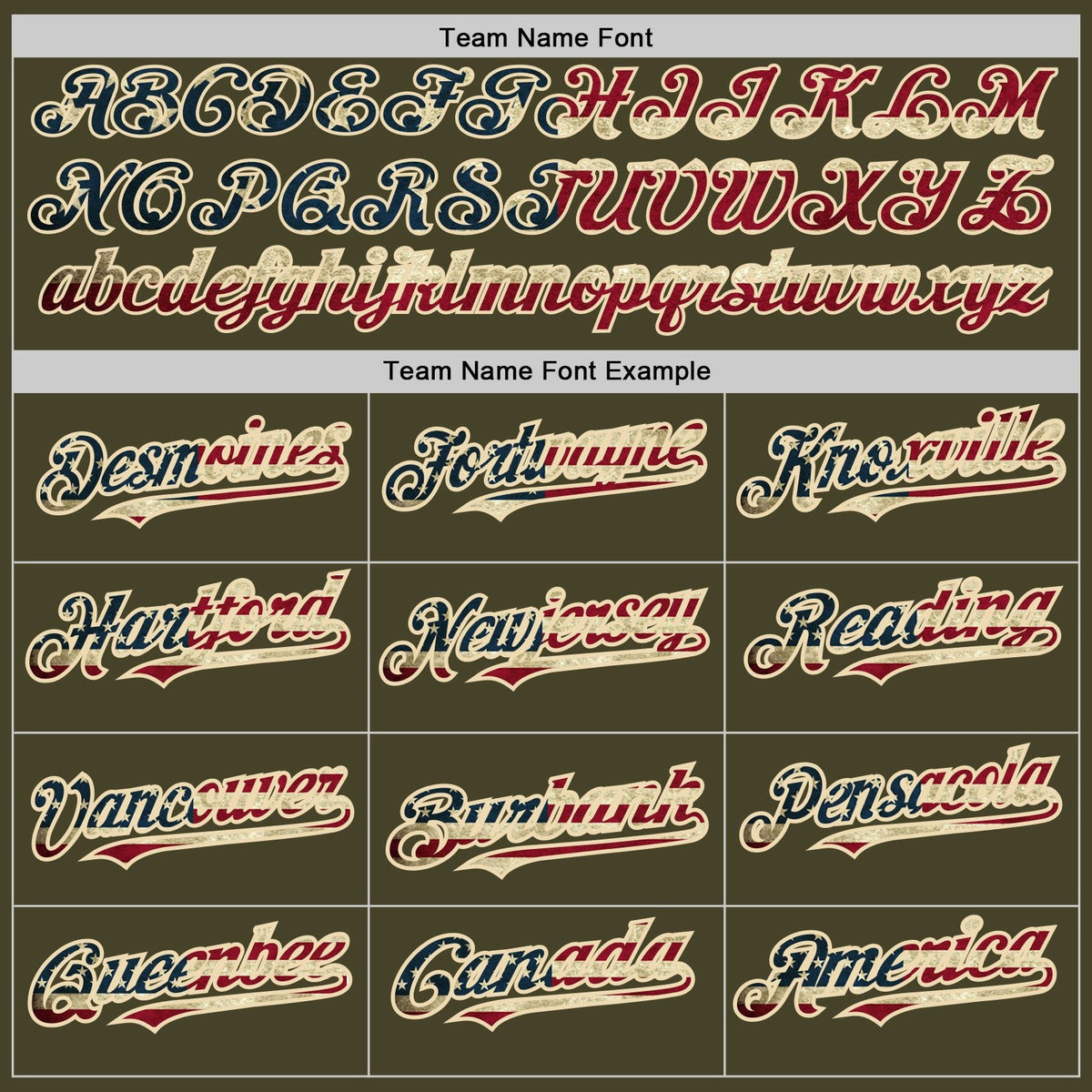 Custom Olive Cream Pinstripe Vintage USA Flag Salute To Service Two-Button Unisex Softball Jersey photo 4