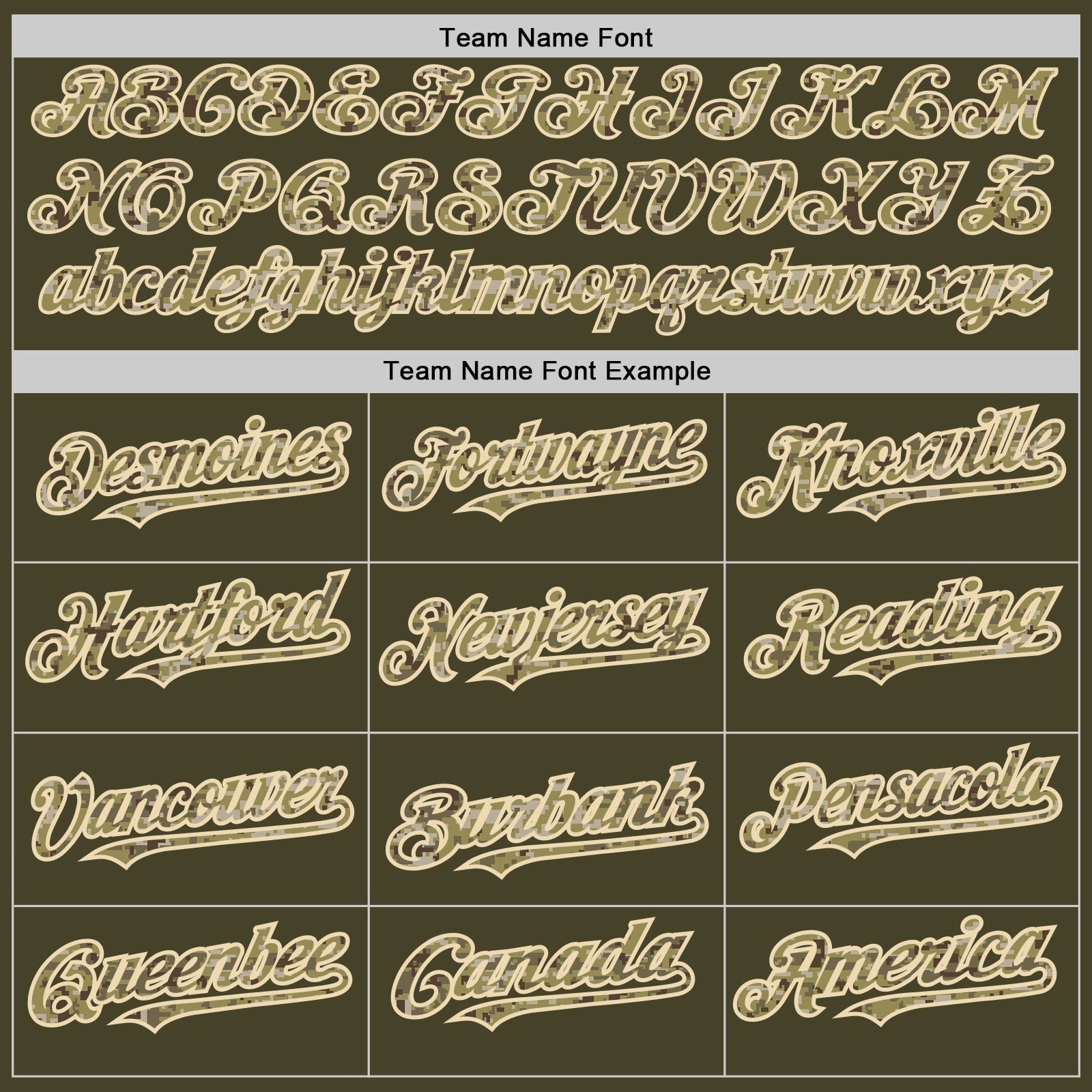 Custom Olive Cream Pinstripe Camo Salute To Service Two-Button Unisex Softball Jersey photo 4