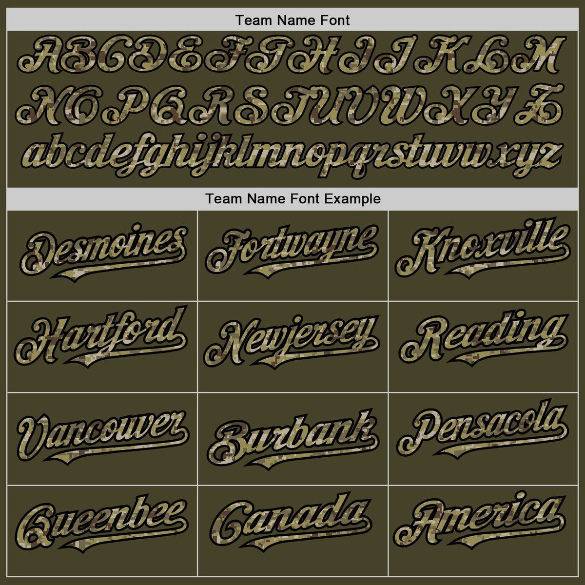 Custom Olive Black Pinstripe Camo Salute To Service Two-Button Unisex Softball Jersey photo 3