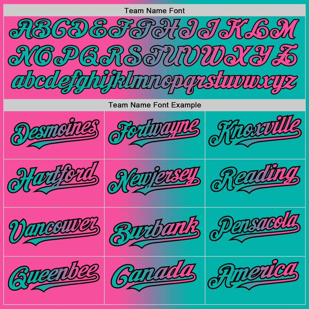 Custom Aqua Pink-Black Gradient Fashion Two-Button Unisex Softball Jersey photo 3