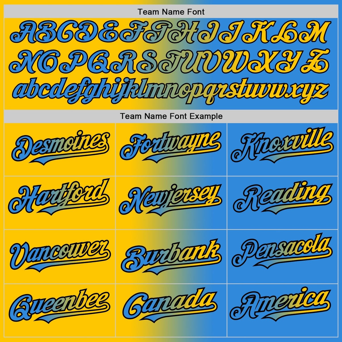 Custom Electric Blue Yellow-Black Gradient Fashion Two-Button Unisex Softball Jersey photo 3