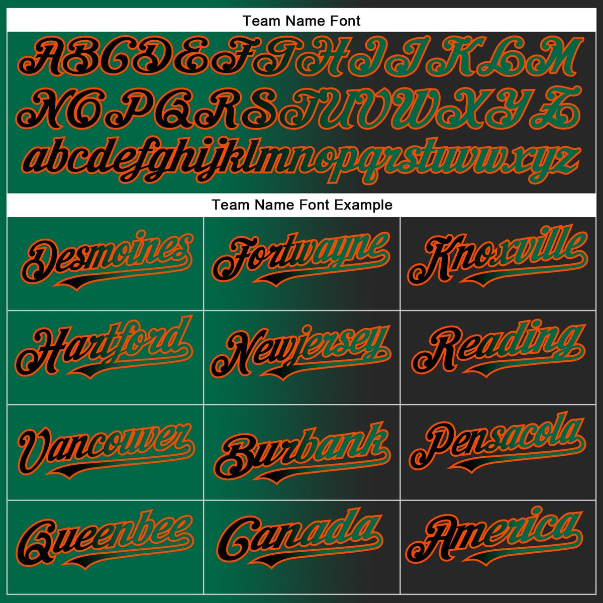 Custom Black Kelly Green-Orange Gradient Fashion Two-Button Unisex Softball Jersey photo 4