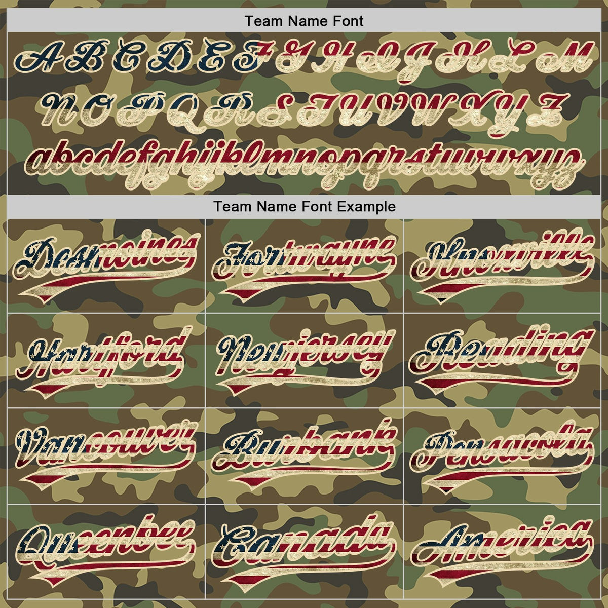 Custom Camo Vintage USA Flag-Cream Salute To Service Two-Button Unisex Softball Jersey photo 4