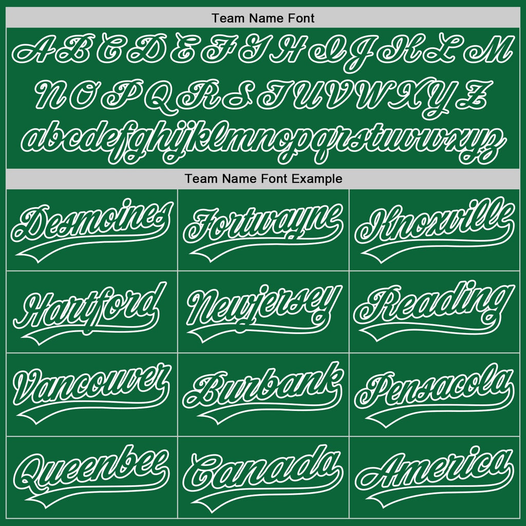 Custom Kelly Green White Two-Button Unisex Softball Jersey photo 4