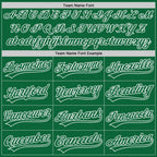 Custom Kelly Green White Two-Button Unisex Softball Jersey photo 4