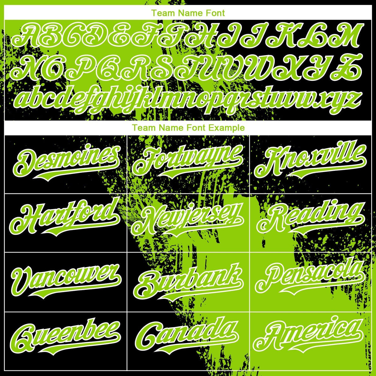Custom Neon Green Black-White 3D Pattern Abstract Brush Stroke Two-Button Unisex Softball Jersey photo 3