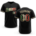 Custom Black Vintage Mexican Flag-City Cream Two-Button Unisex Softball Jersey