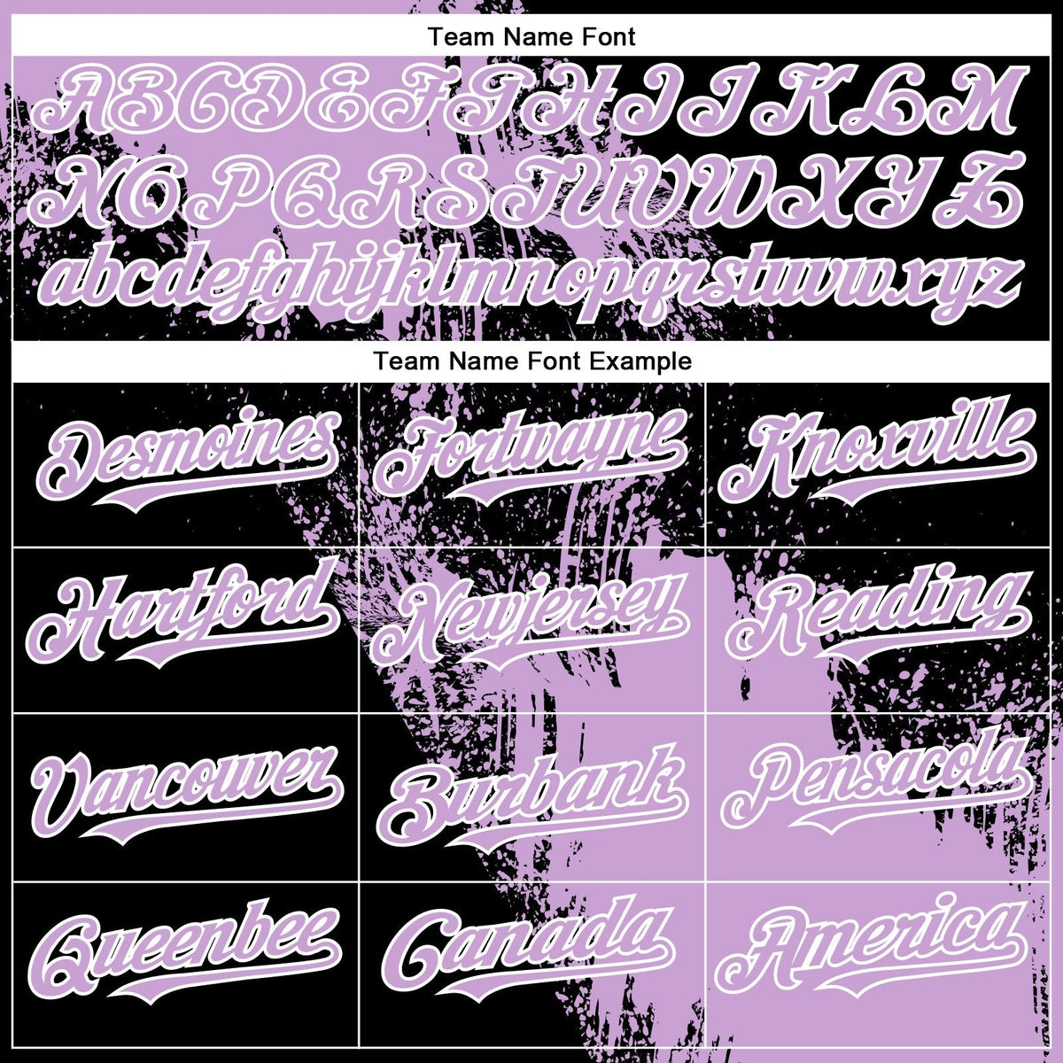 Custom Light Purple Black-White 3D Pattern Abstract Brush Stroke Two-Button Unisex Softball Jersey photo 3