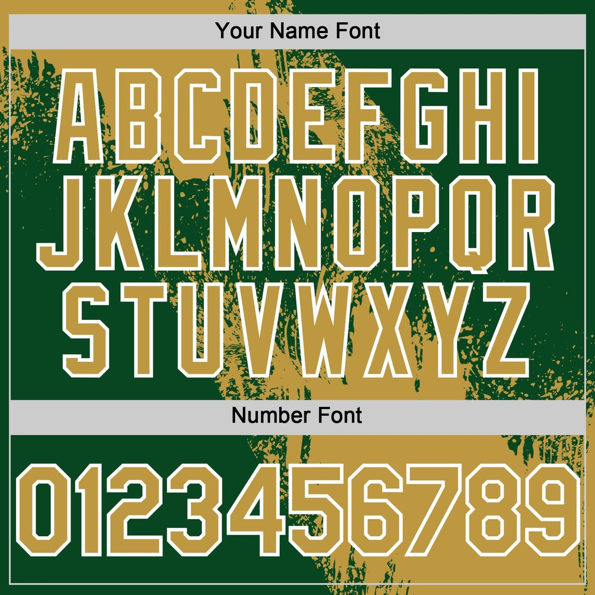Custom Old Gold Green-White 3D Pattern Abstract Brush Stroke Two-Button Unisex Softball Jersey photo 4