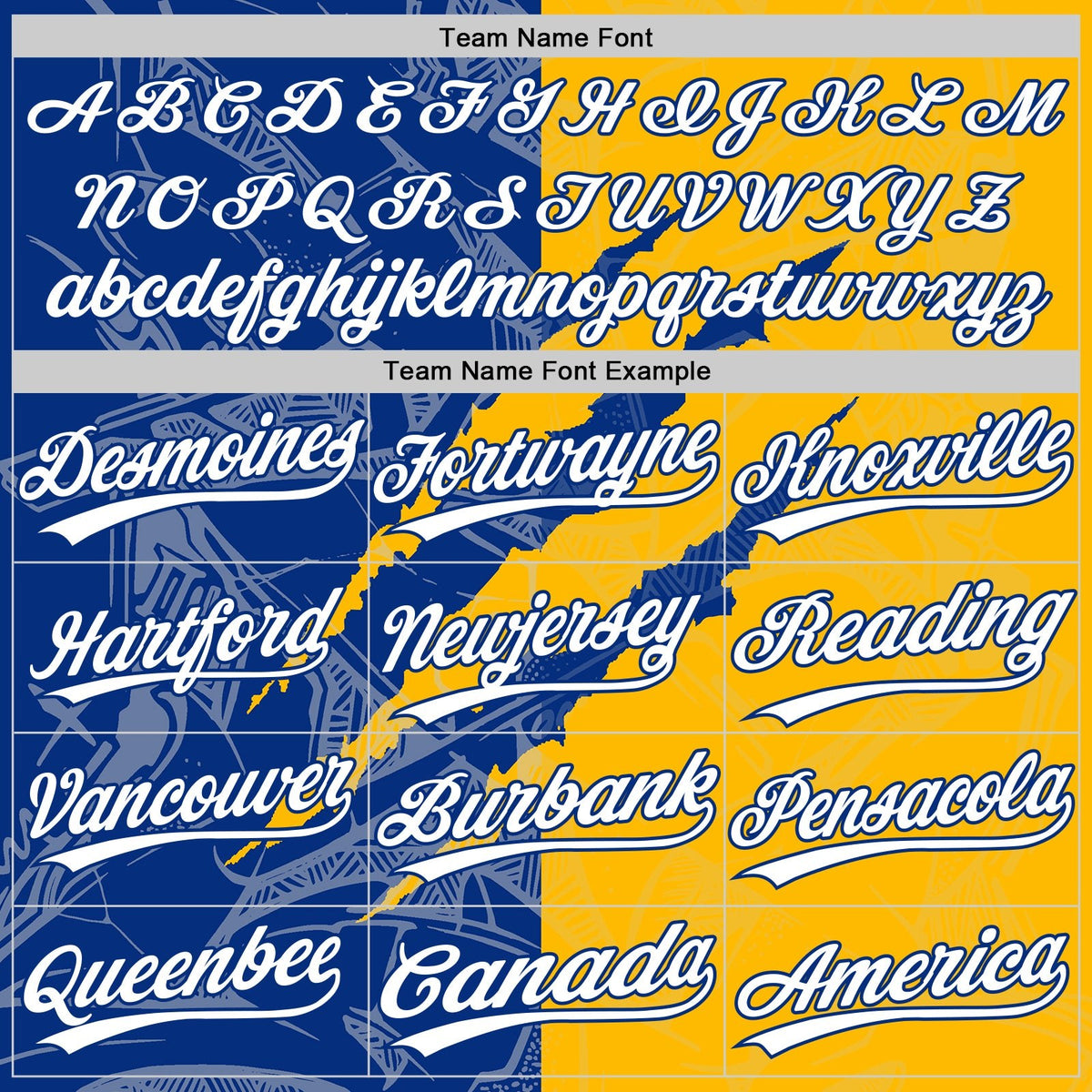 Custom Graffiti Pattern White Gold-Royal 3D Scratch Two-Button Unisex Softball Jersey photo 3