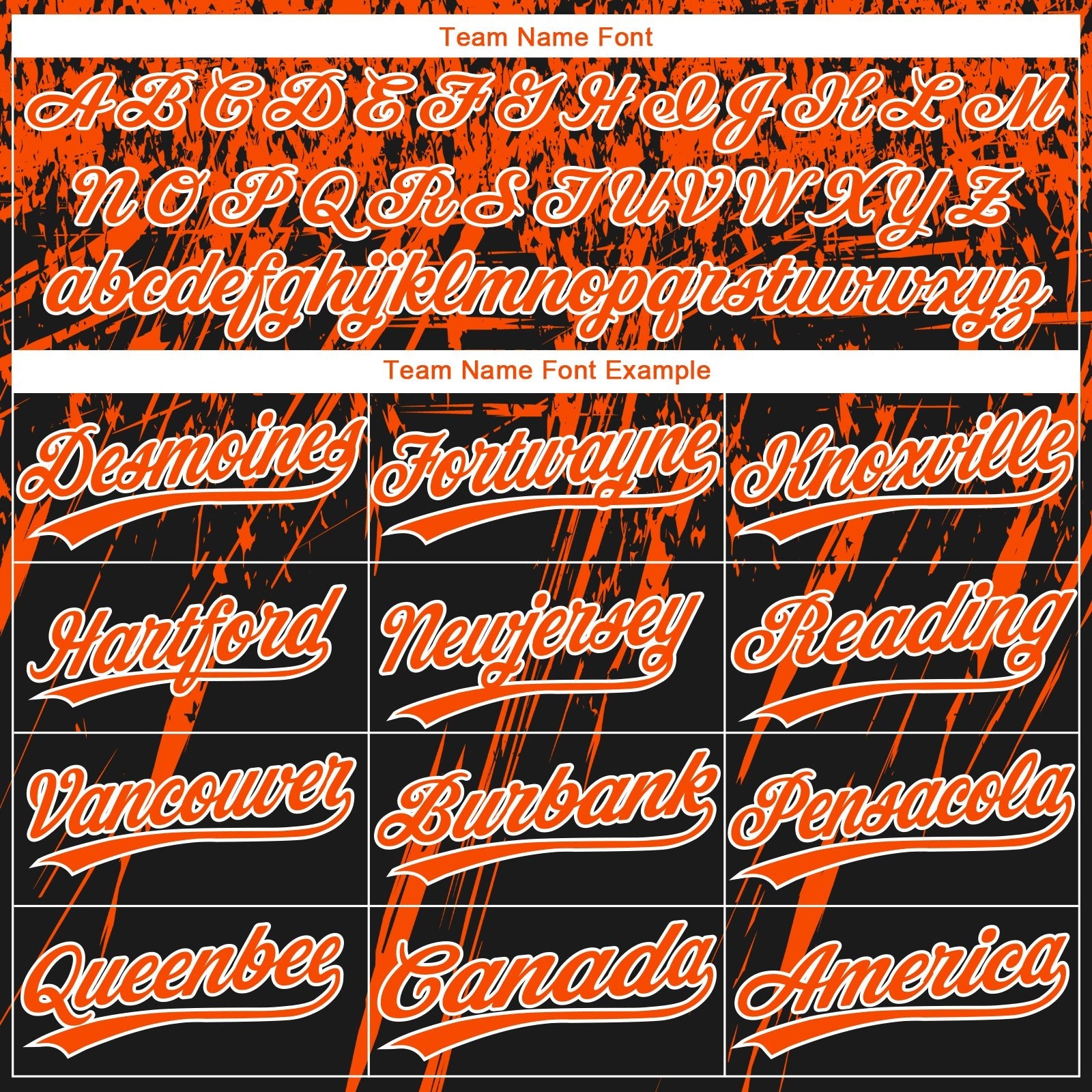 Custom Black Orange-White Distressed Scratch Brush Stroke Star Raglan Sleeves Two-Button Unisex Softball Jersey photo 4