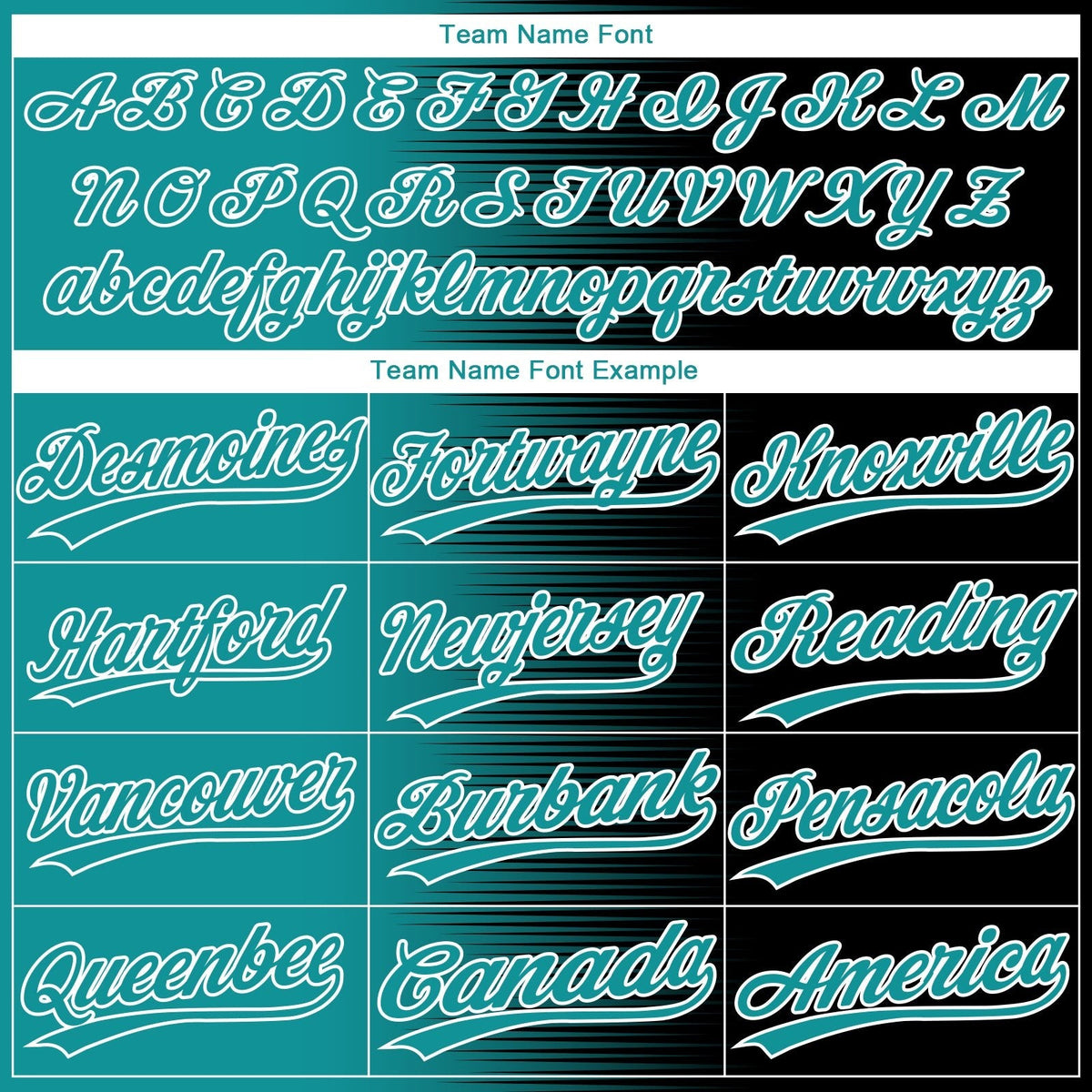 Custom Black Teal-White Gradient Horizontal Stripe Two-Button Unisex Softball Jersey photo 3