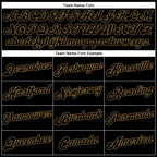 Custom White Black-Old Gold Authentic Split Fashion Basketball Jersey photo 2