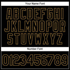 Custom White Black-Old Gold Authentic Split Fashion Basketball Jersey photo 3